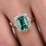 Anello Agata Regina smeraldo | Oro