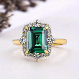 Anello Agata Regina smeraldo | Oro