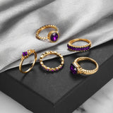 Anello ametista | Oro