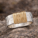 Anello boho con fili | Oro
