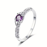 Anello Brigitte con ametista | Oro