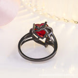 Anello Calindra spina rosa, finitura nera | Oro