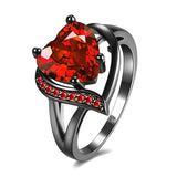 Anello Calindra spina rosa, finitura nera | Oro