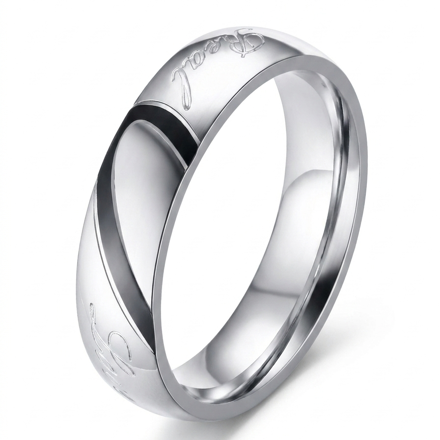Anello Coppia Eterna | Oro bianco