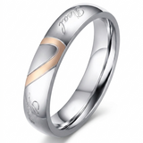 Anello Coppia Eterna | Oro Bianco