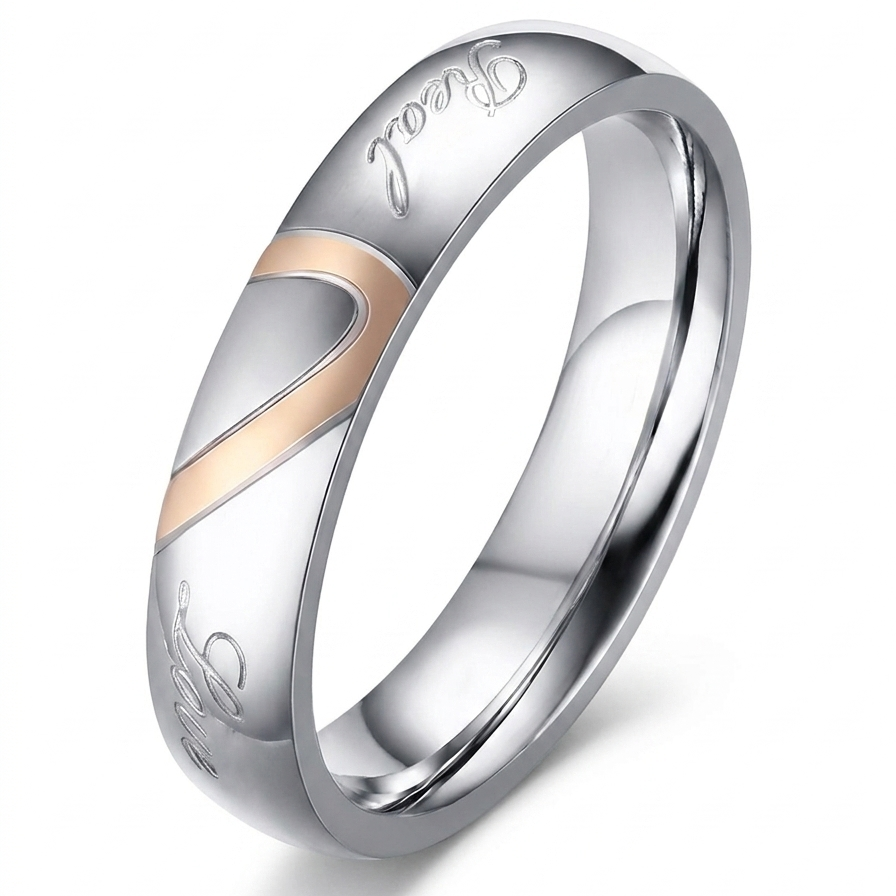 Anello Coppia Eterna | Oro bianco
