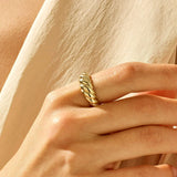 Anello a mezzaluna | Oro