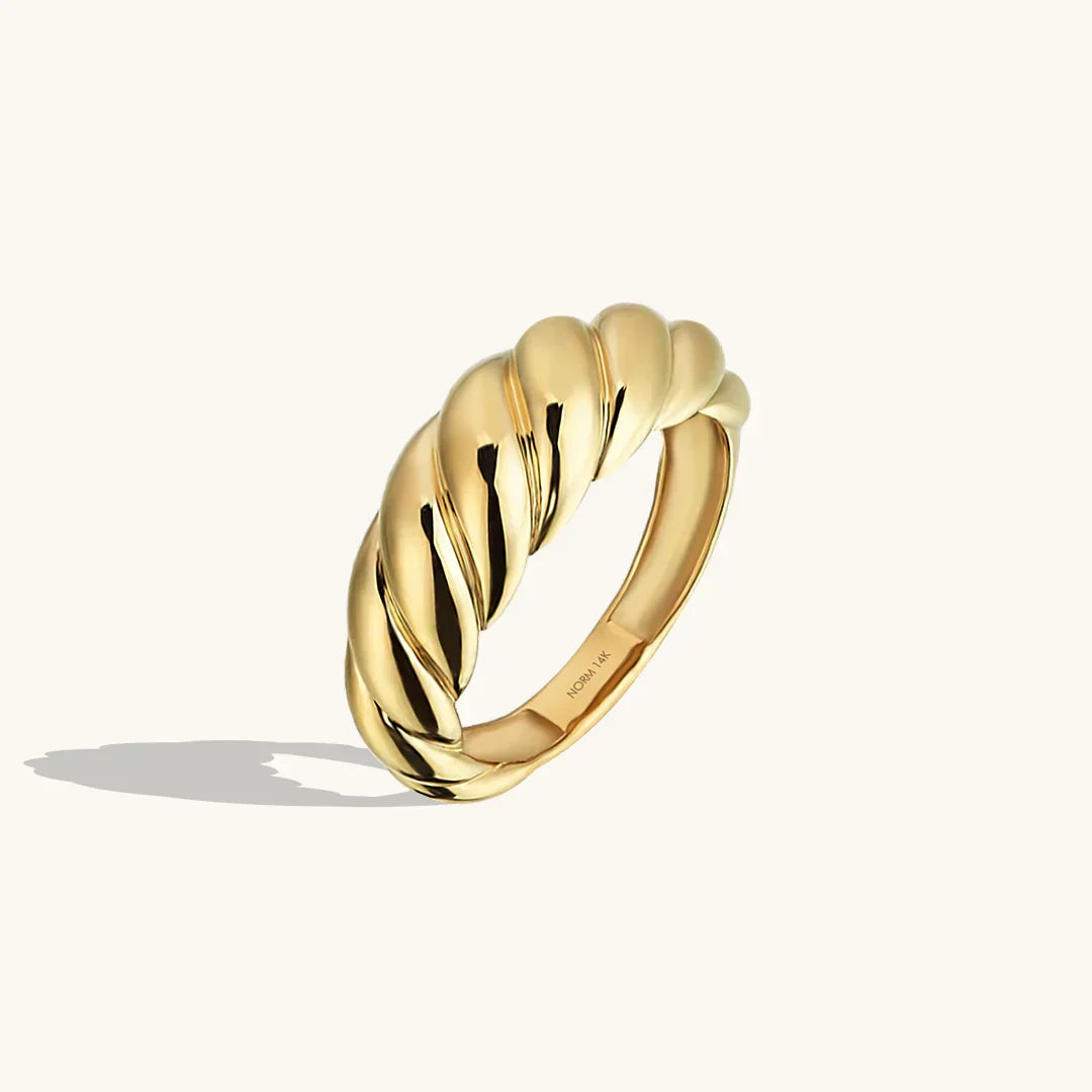 Anello a mezzaluna | Oro bianco