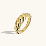 Anello a mezzaluna | Oro bianco