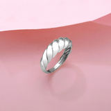 Anello a mezzaluna | Oro bianco