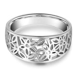 Anello Daria fiore delicato | Oro bianco