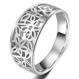 Anello Daria fiore delicato | Oro bianco