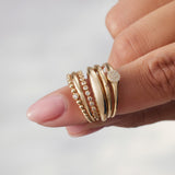 Anello a cupola Slim | Oro