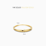 Anello a cupola Slim | Oro