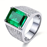 Anello Elsa con smeraldo e diamanti | Oro