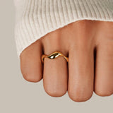 Anello Élyra Fluido flow | Oro
