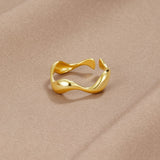 Anello Élyra Fluido flow | Oro