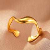Anello Élyra Fluido flow | Oro