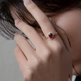 Anello Imperatore rosso | Oro