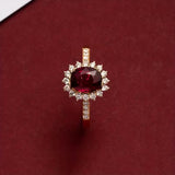 Anello Imperatore rosso | Oro