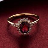 Anello Imperatore rosso | Oro
