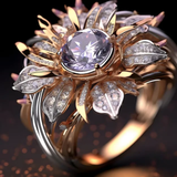 Anello esotico viola | Oro