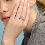 Anello Isaline Marina | Oro bianco