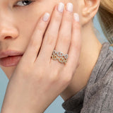 Anello Isaline Marina | Oro bianco