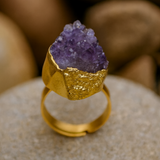 Anello Lara in ametista | Oro