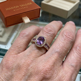 Anello Odélia viola Lumina | Oro rosa