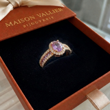 Anello Odélia viola Lumina | Oro rosa