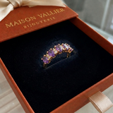 Anello Orlina corona viola | Oro rosa