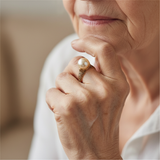 Anello rétro con perla | Oro