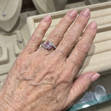 Anello Sommet in zaffiro rosa | Oro bianco