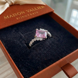 Anello Sommet in zaffiro rosa | Oro bianco