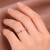 Anello intrecciato | Oro rosa