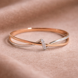 Anello intrecciato | Oro rosa