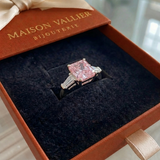 Anello Verve rosa | Oro bianco