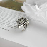 Anello regolabile a strati in oro bianco | Oro bianco
