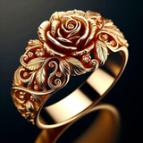 Anello con fiore | Oro