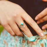 Anello con perle turchesi | Oro
