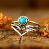 Anello con perle turchesi | Oro