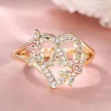 Anello con cristalli | Oro
