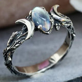 Anello in pietra di luna | Oro