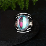 Anello magico in pietra di luna | Oro