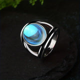 Anello magico in pietra di luna | Oro