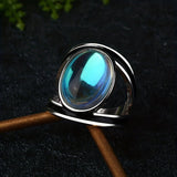 Anello magico in pietra di luna | Oro