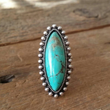 Anello retrò con pietra turchese | Oro
