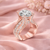 Anello retrò con brillanti | Oro bianco