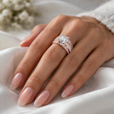 Anello retrò con brillanti | Oro bianco